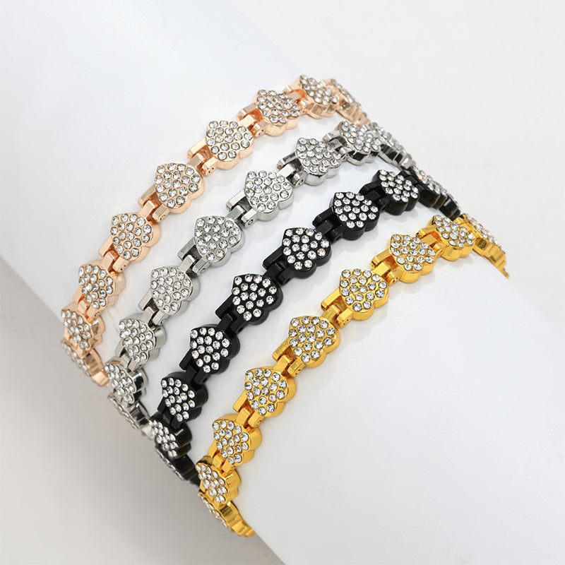 🔥 Sleva 60 % - Oslnivý magnetický měděný náramek ve tvaru srdce pro ženy! 💖✨ 99,99% čistá měď, magnety 3800 Gaussů a nastavitelný střih - elegantní, ideální jako dárek