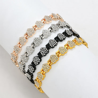 🔥 Sleva 60 % - Oslnivý magnetický měděný náramek ve tvaru srdce pro ženy! 💖✨ 99,99% čistá měď, magnety 3800 Gaussů a nastavitelný střih - elegantní, ideální jako dárek