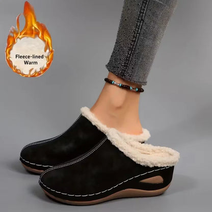 Dámské pohodlné mokasíny s flísovou podšívkou