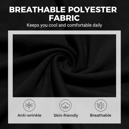 Pánské tričko s dlouhým rukávem – prodyšný polyester, zapínání na knoflíky, náprsní kapsa, pohodlný střih, snadná údržba, každodenní styl
