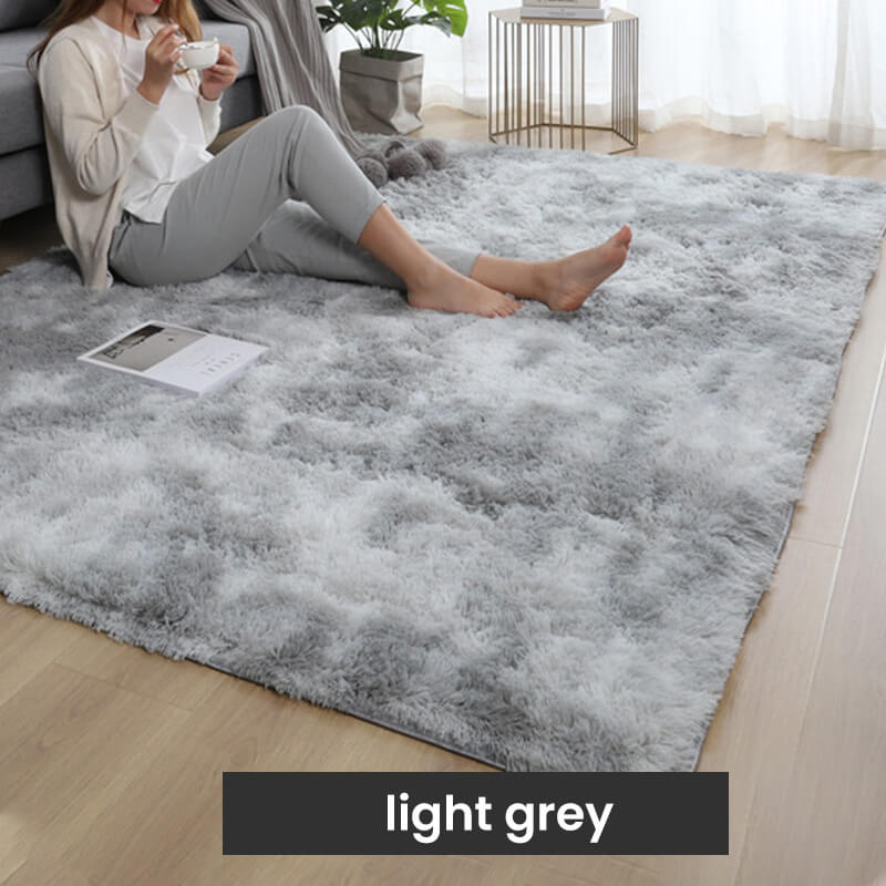 ⏳Časově omezená sleva 50 %⏰Plyšový koberec v odstínech šedé 🛋️
