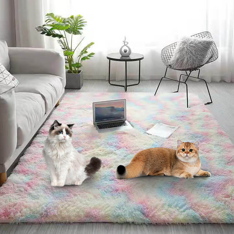 ⏳Časově omezená sleva 50 %⏰Plyšový koberec v odstínech šedé 🛋️