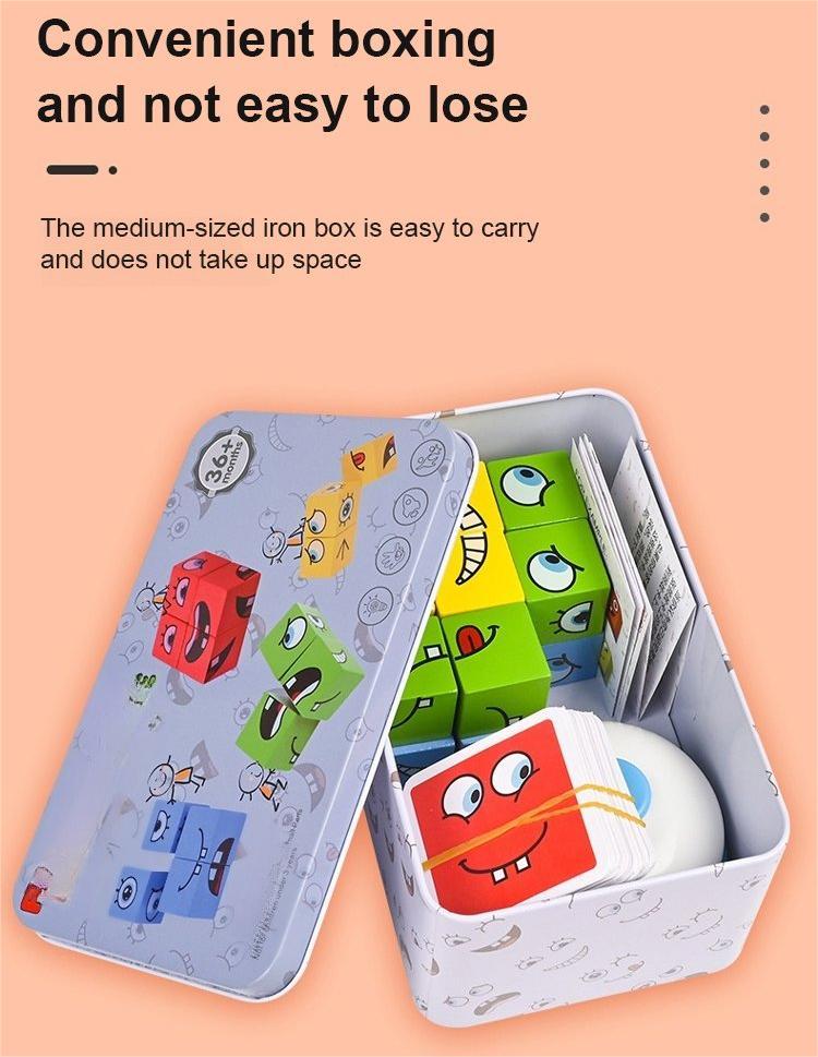 5D puzzle Vzdělávací hra Faces Changing Family🧰