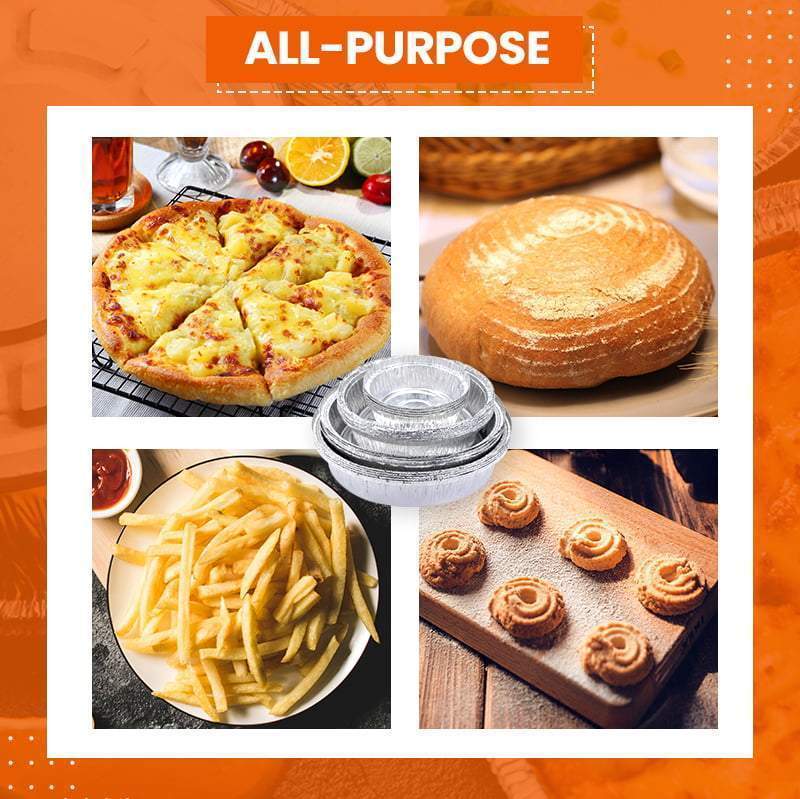 🍀Hliníková krabička odolná vůči oleji (grilování, pečení, vaření v páře)