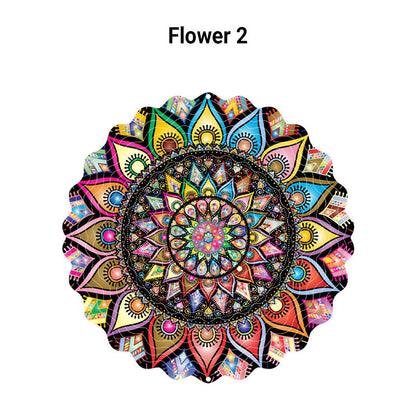🌺3D barevná rotující zvonkohra – 🏠Zahradní závěsná dekorace
