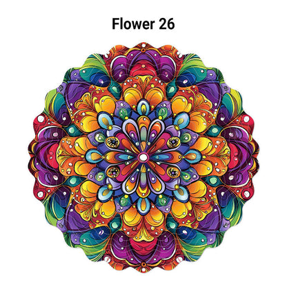 🌺3D barevná rotující zvonkohra – 🏠Zahradní závěsná dekorace
