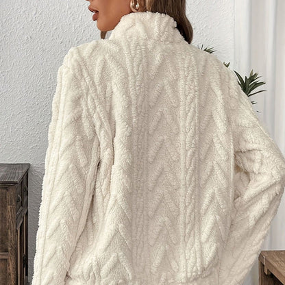 🍂Mikina s polozipem a kapucí