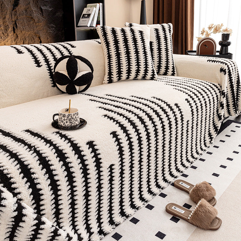 Měkký plyšový protiskluzový potah na pohovku🧣