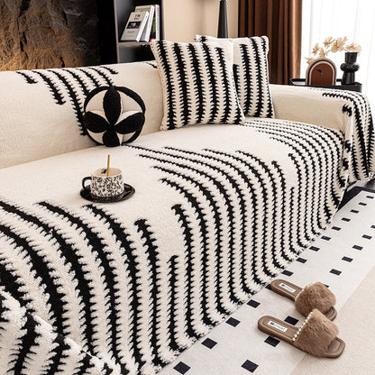 Měkký plyšový protiskluzový potah na pohovku🧣