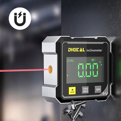 📐4 stranný magnetický digitální úhloměr s laserem