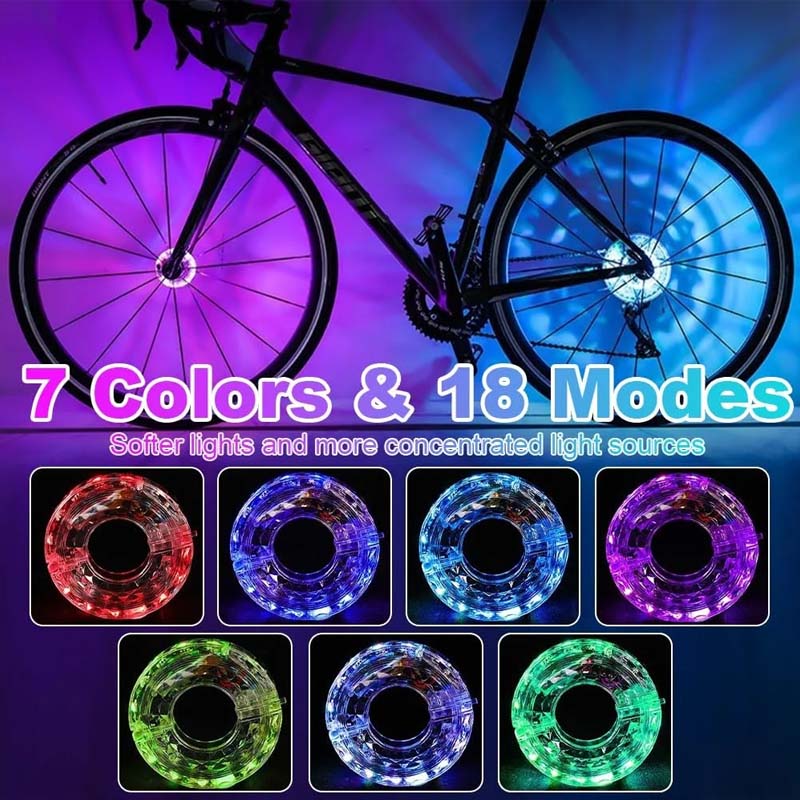 LED světlo na náboj kola jízdního kola pro noční jízdu