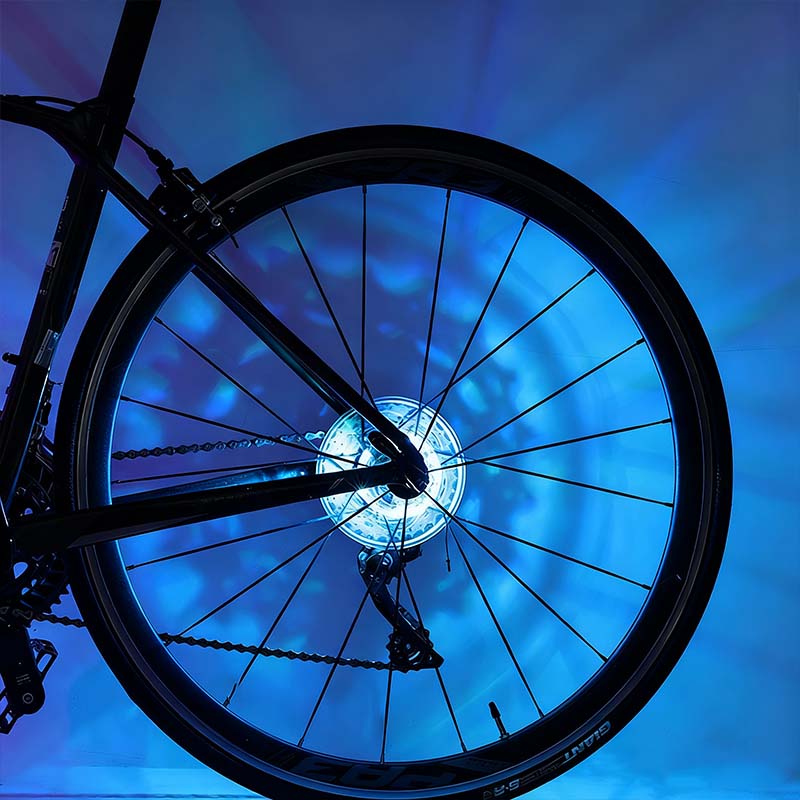 LED světlo na náboj kola jízdního kola pro noční jízdu