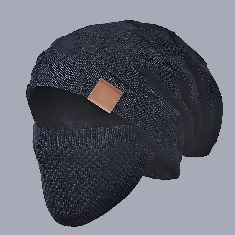 Teplá unisex zimní čepice s obličejovým štítem